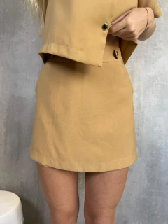 SHORTS SAIA BOTÕES KHAKI