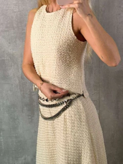 REGATA NADADOR EM MALHA TRICOT OFF WHITE - loja online