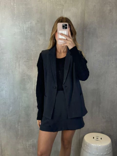 SHORTS SAIA ASSIMETRICO MELANGE CHUMBO - comprar online