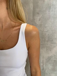 REGATA DECOTE QUADRADO MALHA FRIA UV BRANCA. - loja online