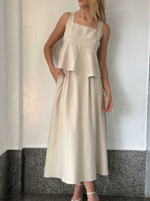 SAIA MIDI EVASÊ SURFACE AREIA - comprar online