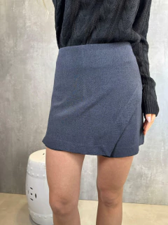 SHORTS SAIA ASSIMETRICO MELANGE CHUMBO - loja online