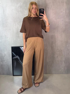 T-SHIRT EM TRICOT CHOCO na internet