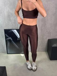 LEGGING RECORTES MARROM PURO na internet