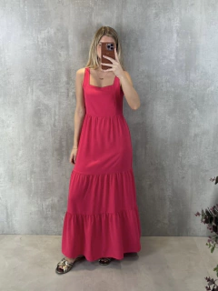 Imagem do VESTIDO MIDI CAMADAS VIVA MAGENTA