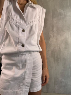 SHORTS SAIA SARJA OFF WHITE - Navy Store