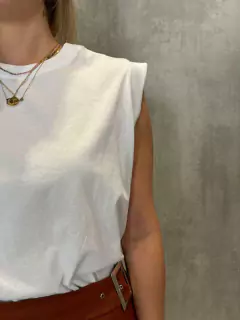 MUSCLE TEE ALGODÃO PRIME BRANCA na internet