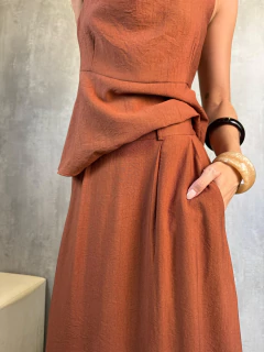 SAIA MIDI EVASÊ SURFACE BROWN CERAMIC - Navy Store