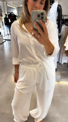 CALÇA PANTALONA RESORT VISCOSE OFF WHITE - comprar online