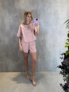 SHORTS SOLTINHO PERFORMING ROSA PANCAKE na internet