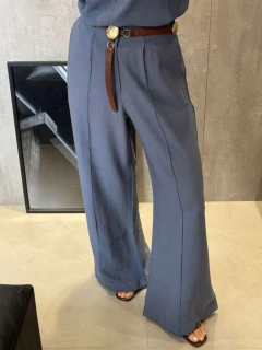 CALÇA ALFAIATARIA PANTALONA FLAME AZUL AIR na internet