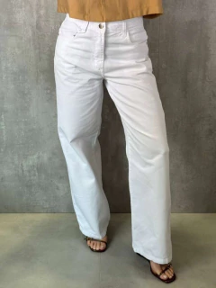 CALÇA WIDELEG SARJA OFF WHITE na internet