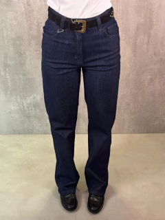 CALÇA JEANS RETA AZUL MÉDIO na internet