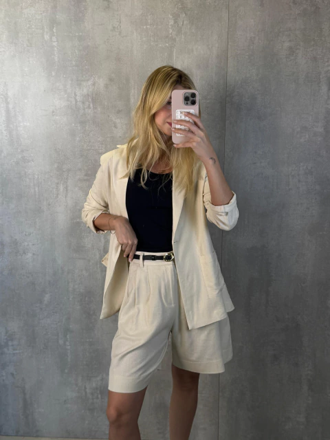 BERMUDA ALFAIATARIA LINHO PERLATTO - comprar online