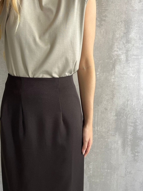 SAIA MIDI ALFAIATARIA CAFÉ