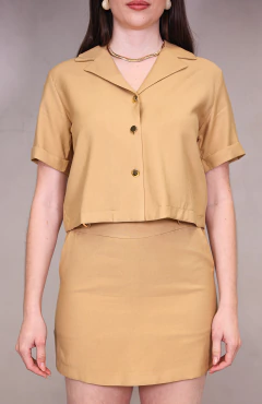 Imagem do CAMISA MANGA CURTA BOTÕES KHAKI