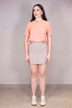 BLUSA MANGA CREPE ROSA CHÁ na internet