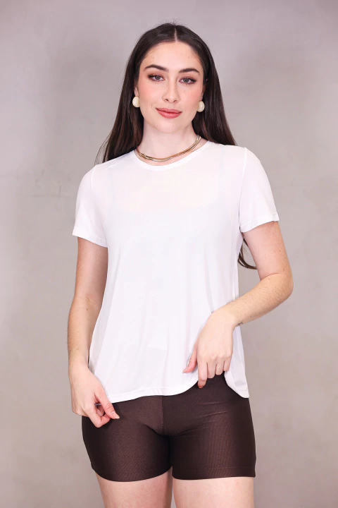 T-SHIRT TECHNO DRY ESSENTIAL BRANCA - comprar online