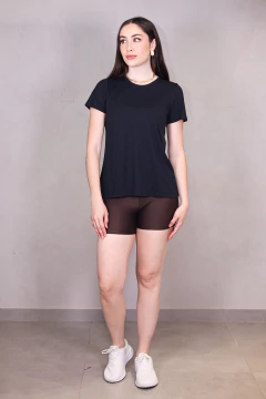 T-SHIRT TECHNO DRY ESSENTIAL PRETA - Navy Store