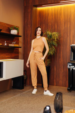 CALÇA JOGGER FLÓRIDA AMENDOA na internet