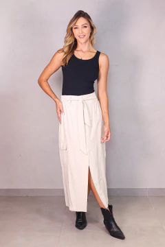 REGATA MALHA CANELADA EM U PRETA - Navy Store