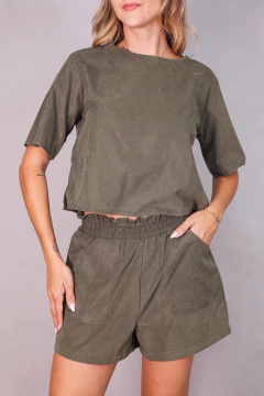 SHORTS SOLTINHO PERFORMING VERDE PINHO - comprar online