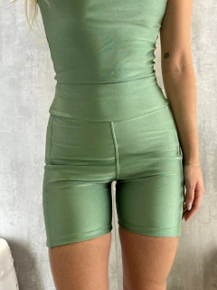 BERMUDA BIKER RECORTES ANATÔMICA ALECRIM - Navy Store