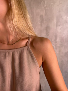 REGATA DECOTE FECHADO FLAME AREIA SABBIA