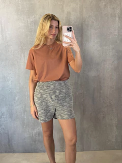 T-SHIRT ALGODÃO PRIME MOCHA MOUSSE - comprar online