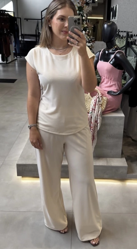 CALÇA WIDELEG CREPE DE MALHA PERLATTO - comprar online