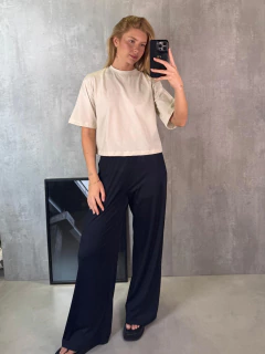 T-SHIRT BOXY ALGODÃO PRIME TALCO - comprar online