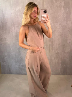 CALÇA ALFAIATARIA PANTALONA FLAME AREIA SABBIA na internet