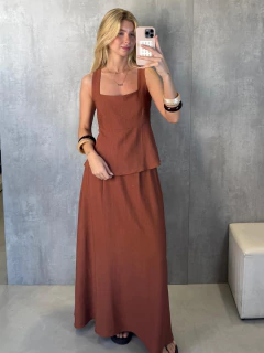 SAIA MIDI EVASÊ SURFACE BROWN CERAMIC - comprar online