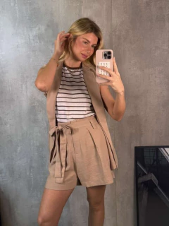 SHORTS ALFAIATARIA FAIXA AREIA SABBIA - comprar online