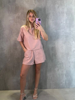 SHORTS SOLTINHO PERFORMING ROSA PANCAKE - Navy Store