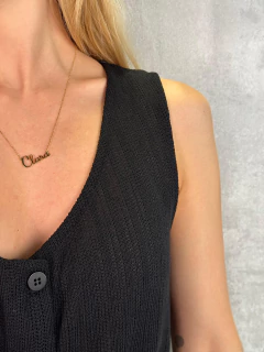 Imagem do COLETE EM MALHA TRICOT FILATTI PRETO