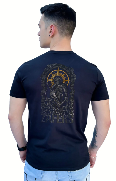 Camisa Zafers Samurai Iluminado Verso Poliamida Preta - comprar online