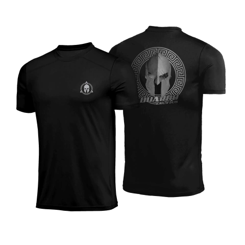 Camisa Tactics Dry Fit Logo Pequena Preta Poliamida - comprar online