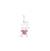 Colar filho zircônia rosa prata - comprar online