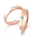 Par de alianças rose 3mm