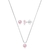 Conjunto ponto de luz rosa 6mm