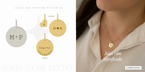 Banner de Use Caprichos ♡ - Alianças Ouro e Prata
