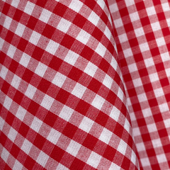 Tecido Tricoline Fio Tinto Xadrez Pequeno 9xm Vichy Vermelho 100% Algodão