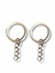 ARGOLA PARA CHAVEIRO DOURADA REFORÇADA COM CORRENTE - 25MM - 10 UNIDADES
