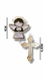 CRUCIFIXO E ENTREMEIO EM ACRÍLICO ANJINHO - comprar online