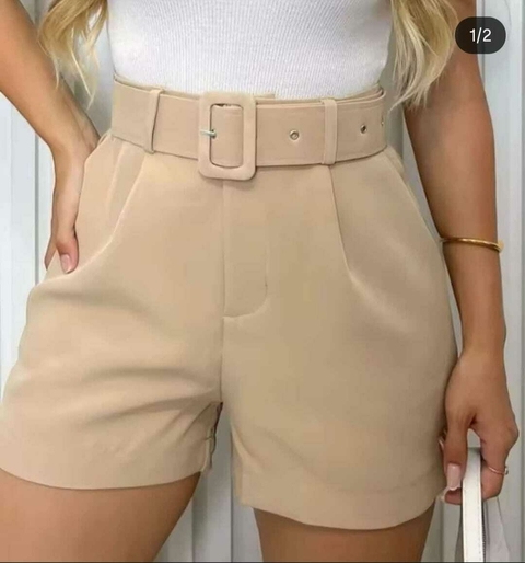 Shorts Alfaiataria Com Cinto