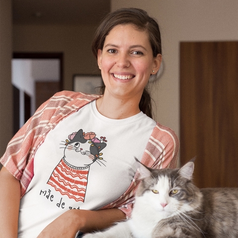Camiseta Mãe de Gato