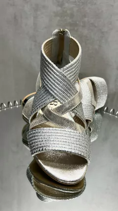 Imagen de SANDALIA ROMANA METAL PLATA #0038