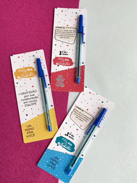 Arquivo digital _ Cartão para caneta _ DIA DO TRABALHO