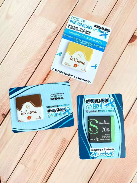 Arquivo digital _ Cartão para chocolate tablet cacau show _ NOVEMBRO AZUL